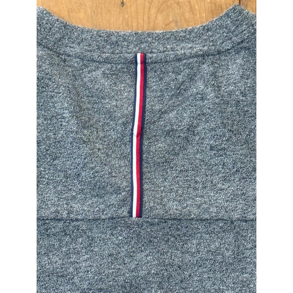 Tommy Hilfiger Men’s Gray Textured Tee Shirt XL Short Sleeve Logo Cotton - Picture 4 of 9